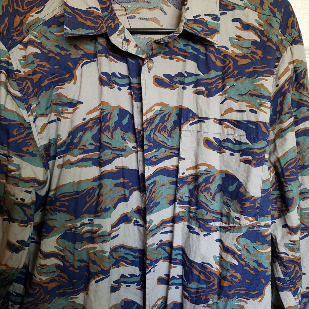 WESC men's long sleeve in tiger camo